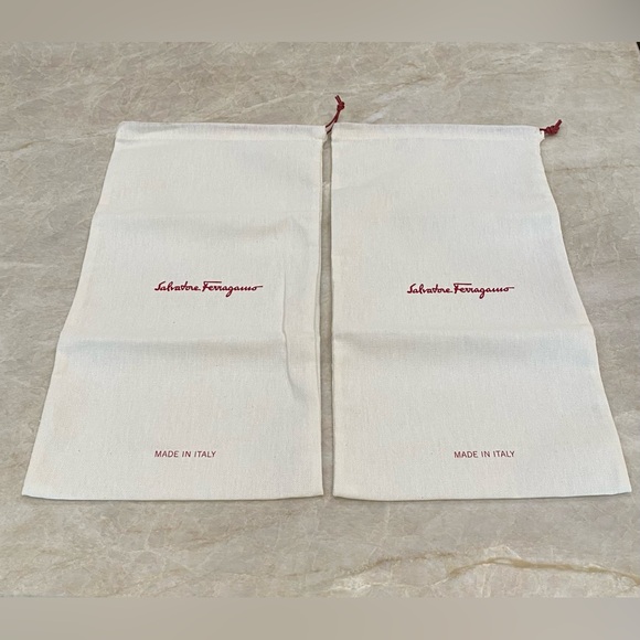 Two Salvatore Ferragamo Shoe Dust Bags - Brand New - Picture 2 of 4